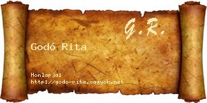 Godó Rita névjegykártya